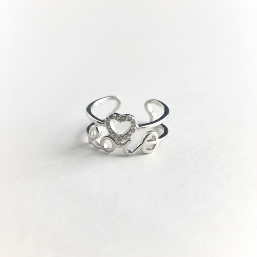 Love Whisper 925 Silver Ring