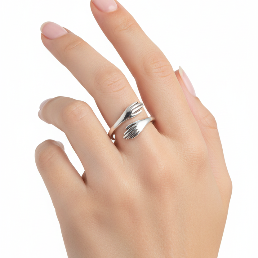 Hug Me 925 Silver Ring