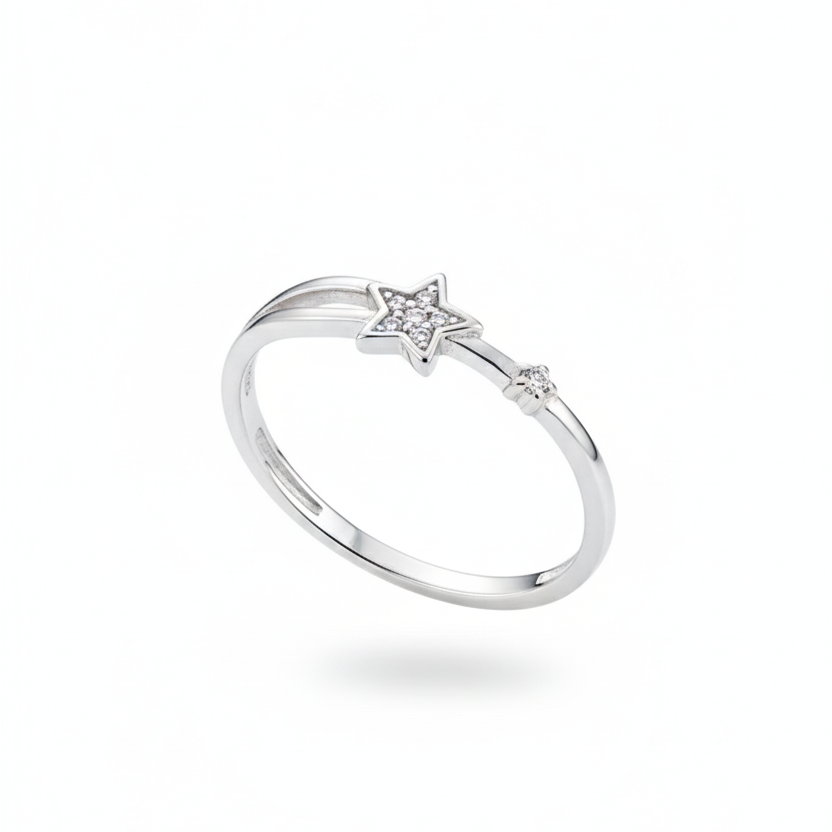 Starlit Sparkle 925 Silver Ring