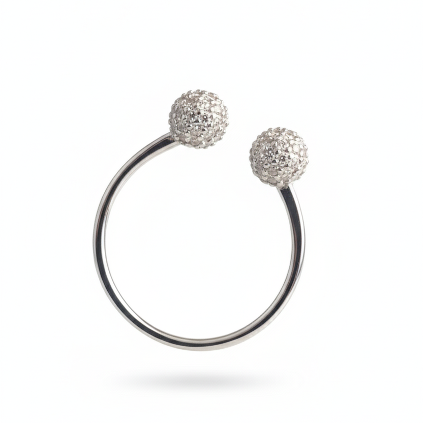 Stardust Sphere 925 Silver Ring