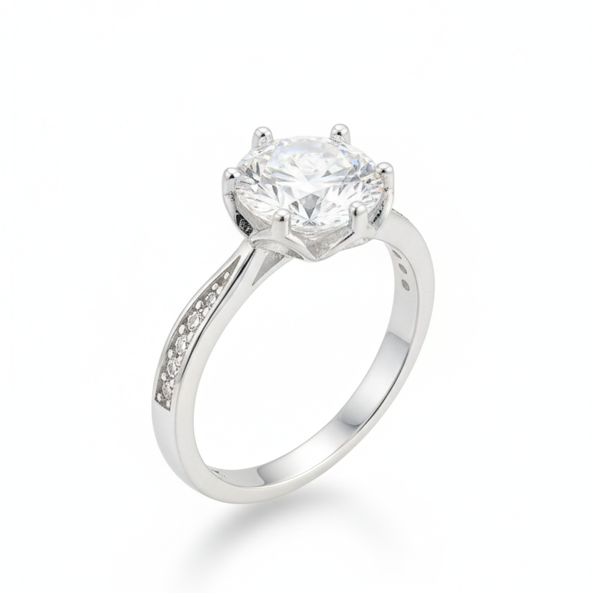 Celeste Solitaire 925 Silver Ring