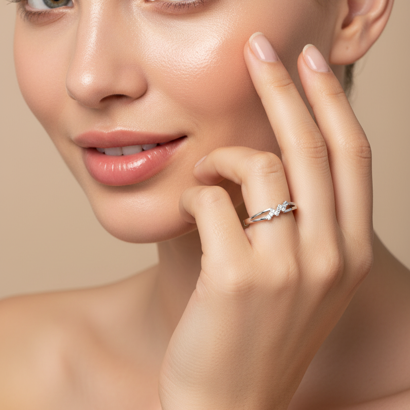 Twinkle Line 925 Silver Ring