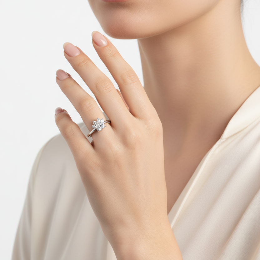 Celeste Bloom 925 Silver Ring