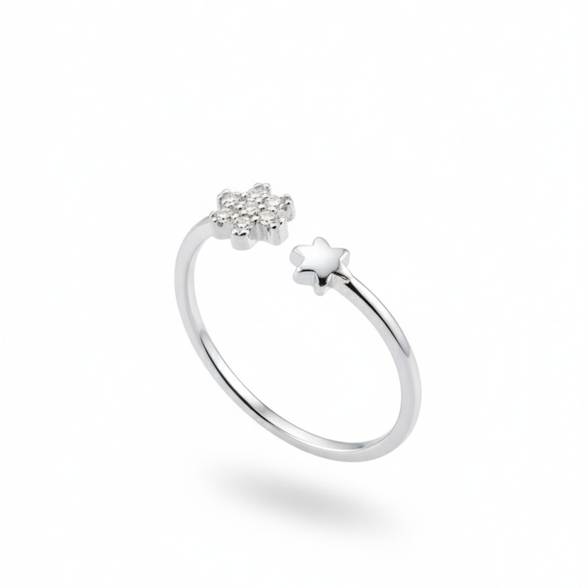 Twinkle Bloom 925 Silver Ring