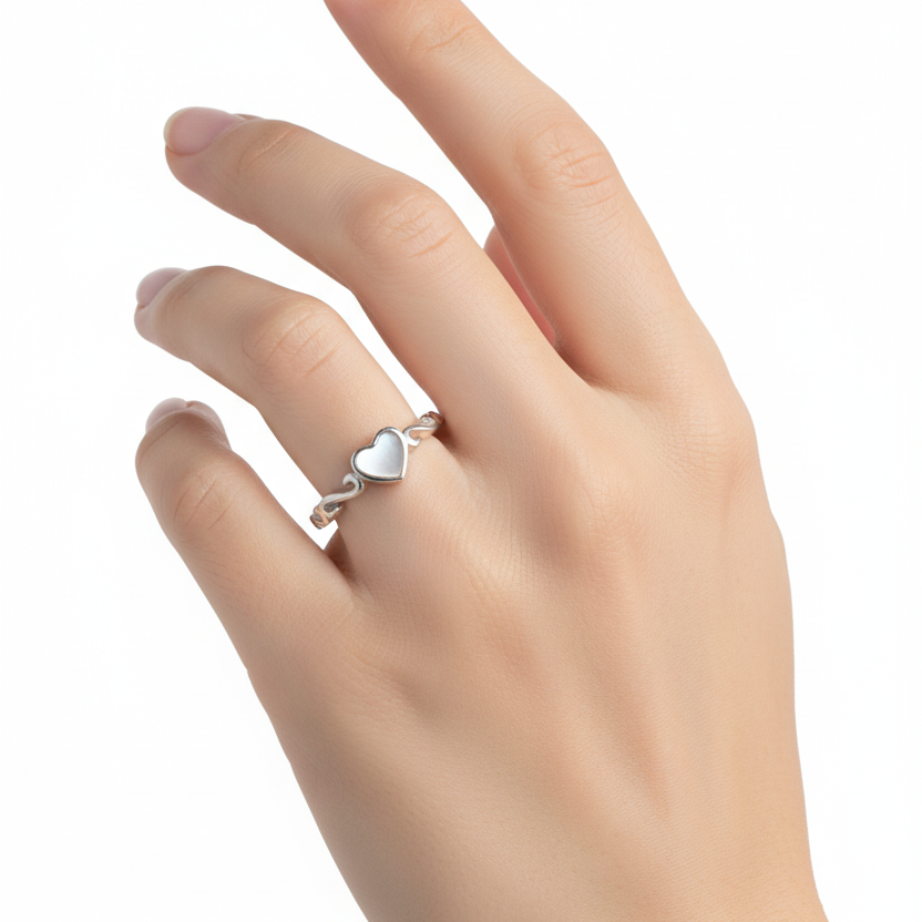 Heartlink 925 Silver Ring