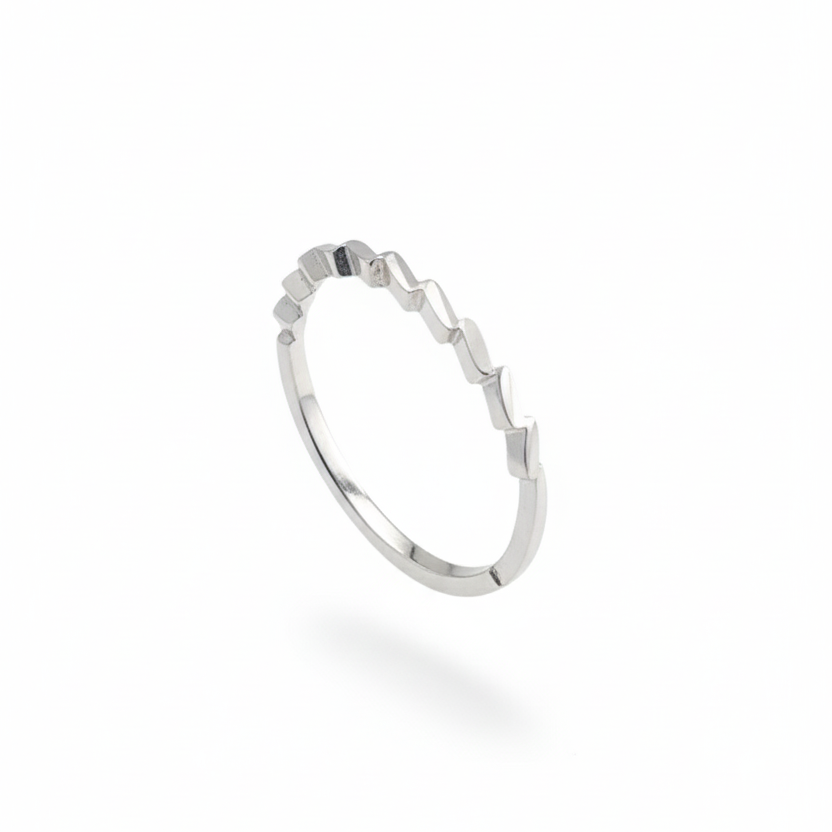 Ripple Edge 925 Silver Ring