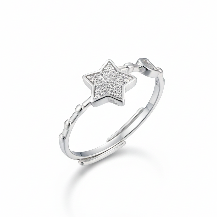 Twinkle Star 925 Silver Ring