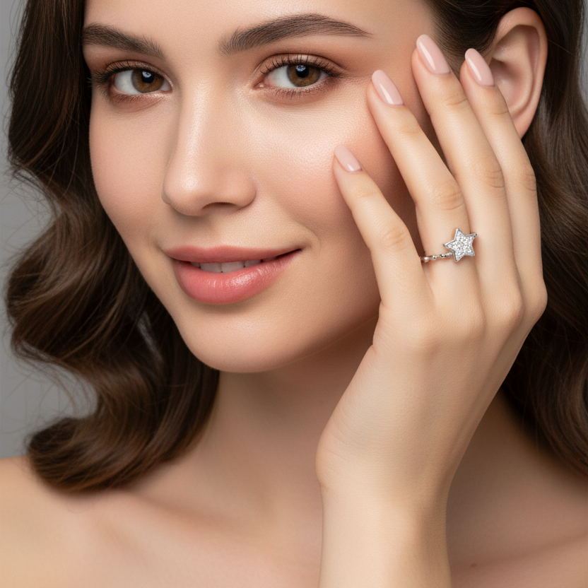 Twinkle Star 925 Silver Ring