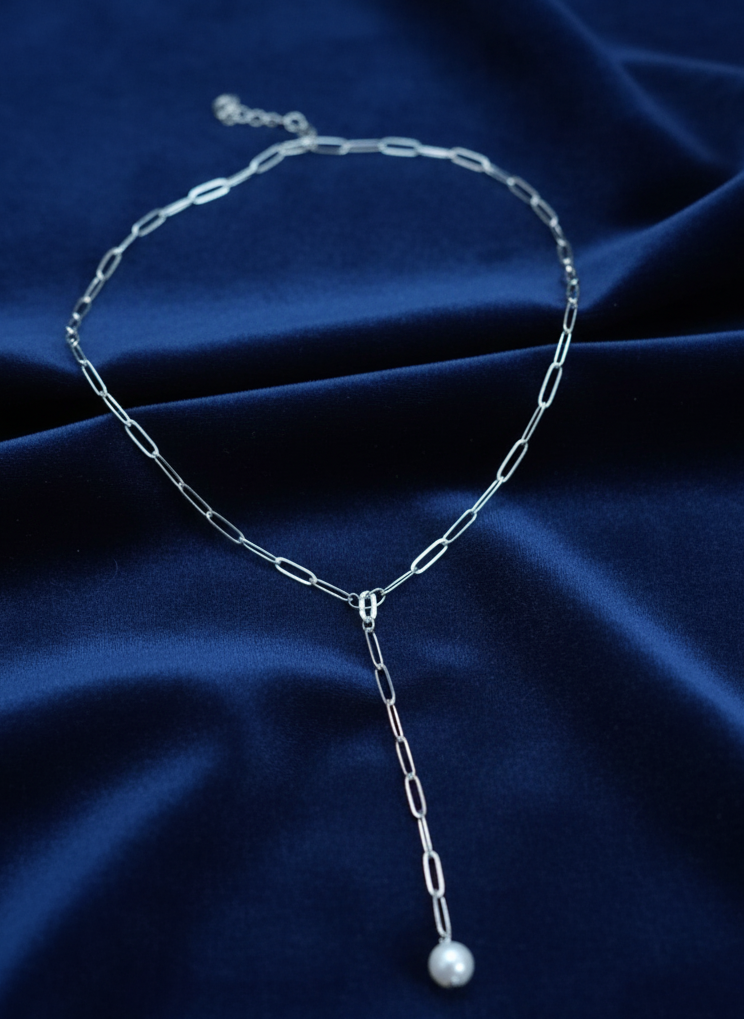 Pearl Drop 925 Y-Chain
