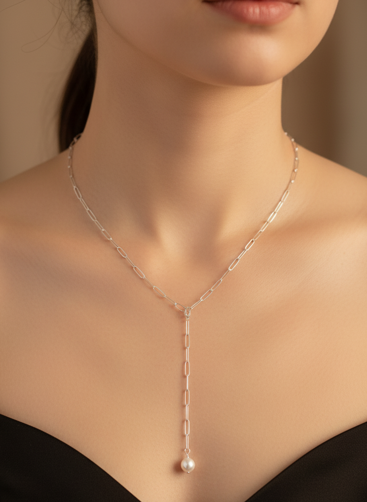 Pearl Drop 925 Y-Chain