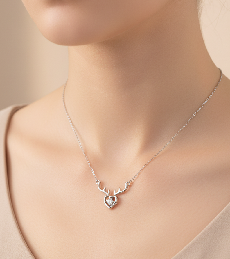 Antler Heart 925 Pendant