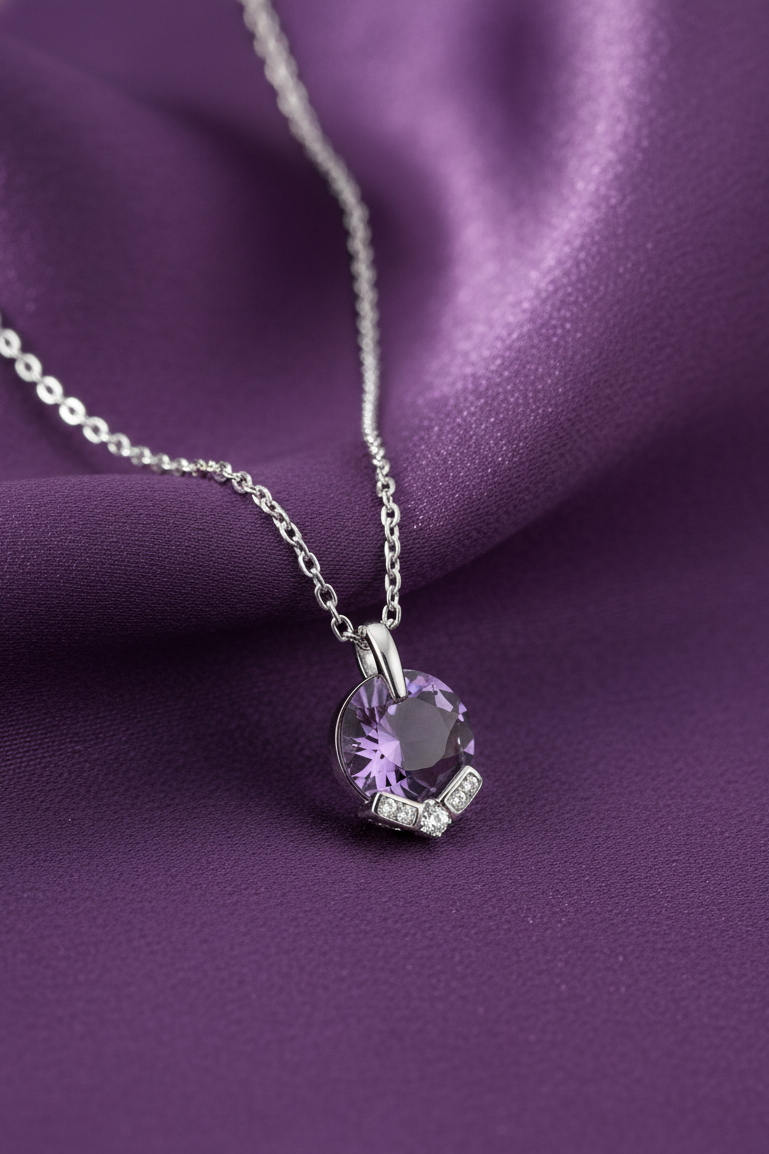 Amethyst Glow 925 Pendant