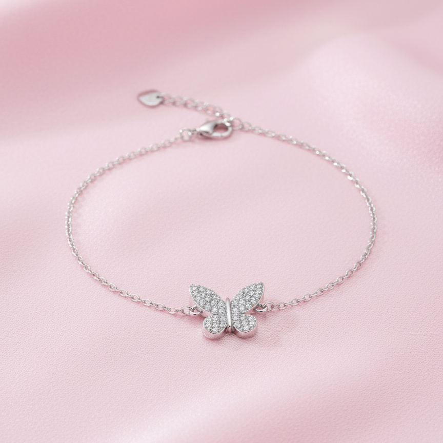 925 Sparkle Butterfly Bracelet