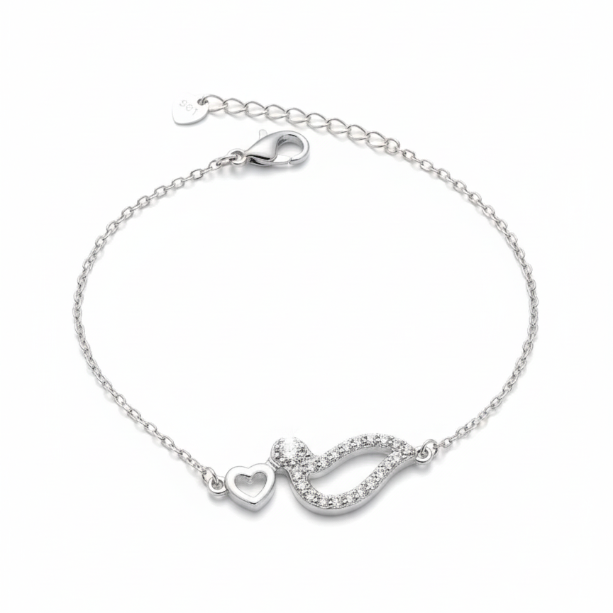 Lovebird Sparkle 925 Bracelet