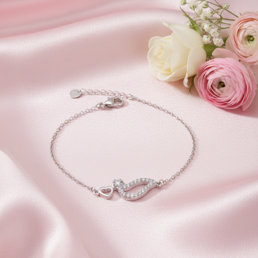 Lovebird Sparkle 925 Bracelet