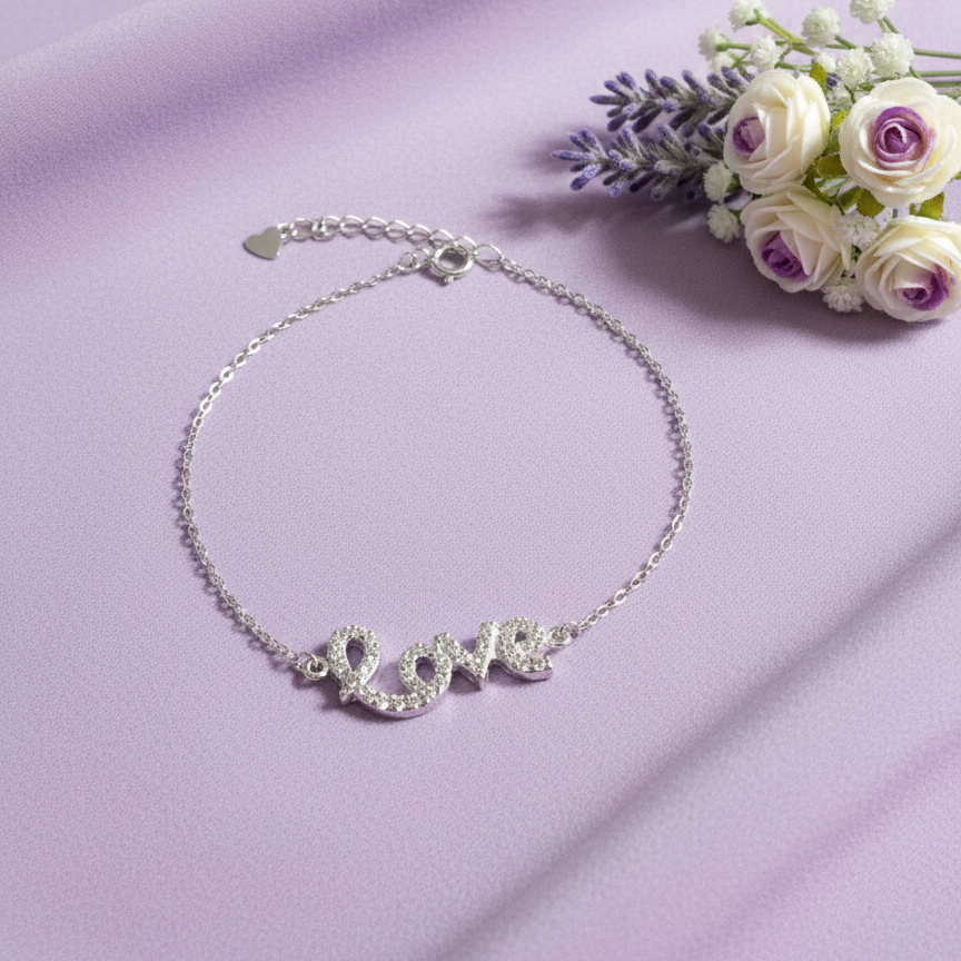 Love Script 925 Bracelet