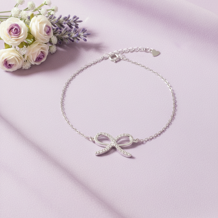 Bow Knot 925 Bracelet