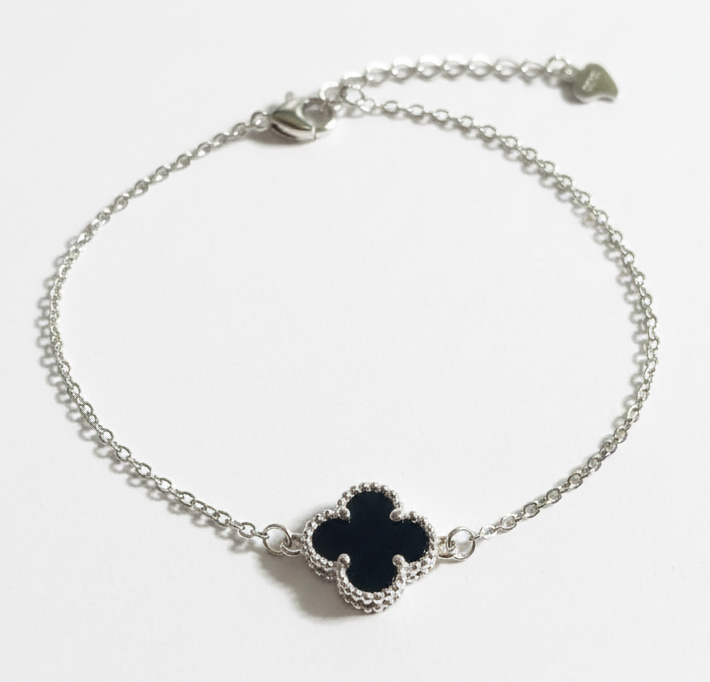 Noir Clover 925 Bracelet