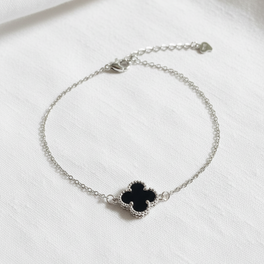 Noir Clover 925 Bracelet