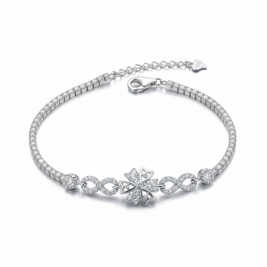 Glimmer Bloom  925 Bracelet