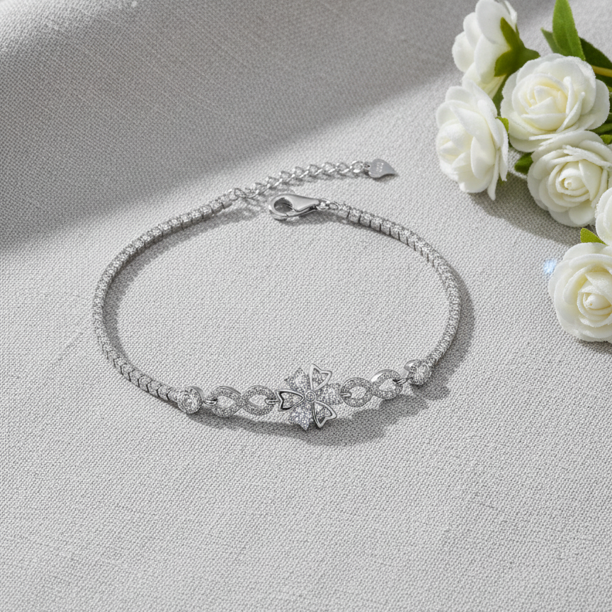 Glimmer Bloom  925 Bracelet