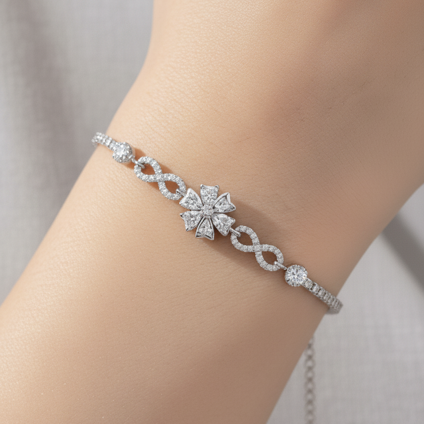 Glimmer Bloom  925 Bracelet