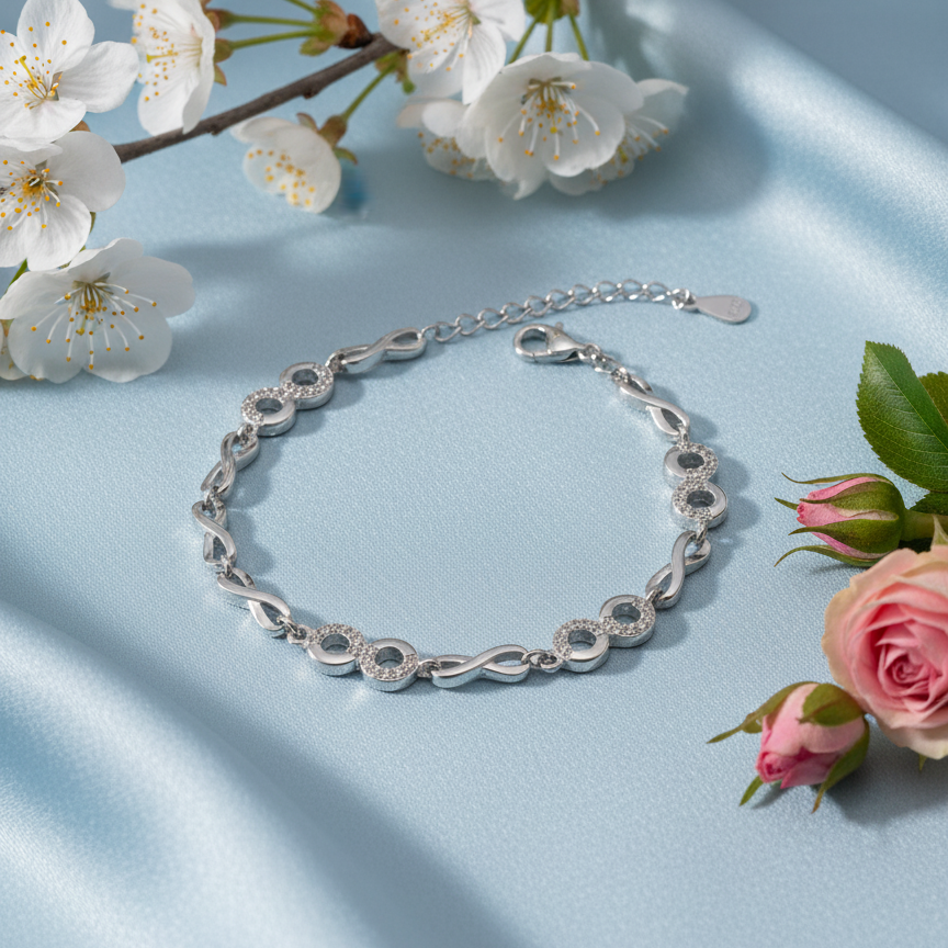 Infinity Loop 925 Bracelet