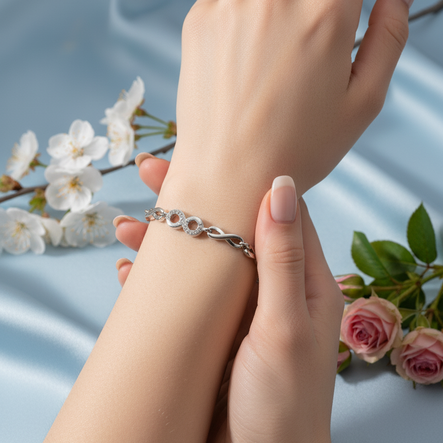 Infinity Loop 925 Bracelet