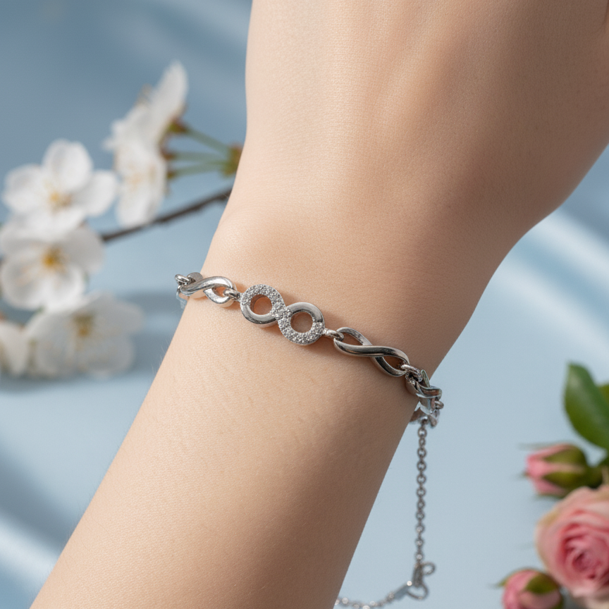 Infinity Loop 925 Bracelet