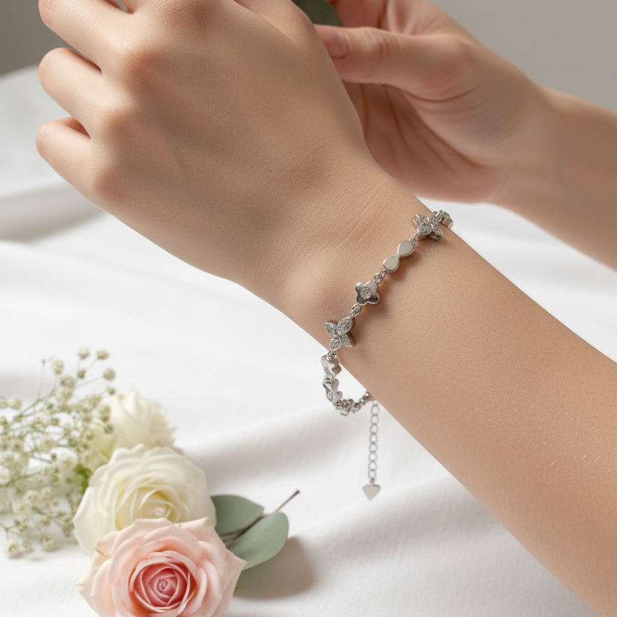 Bloom Charm 925 Bracelet