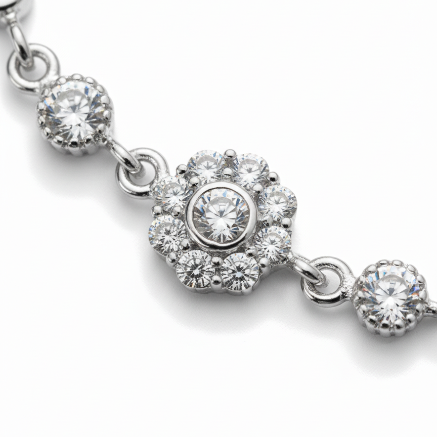 Infinity Bloom 925 Bracelet