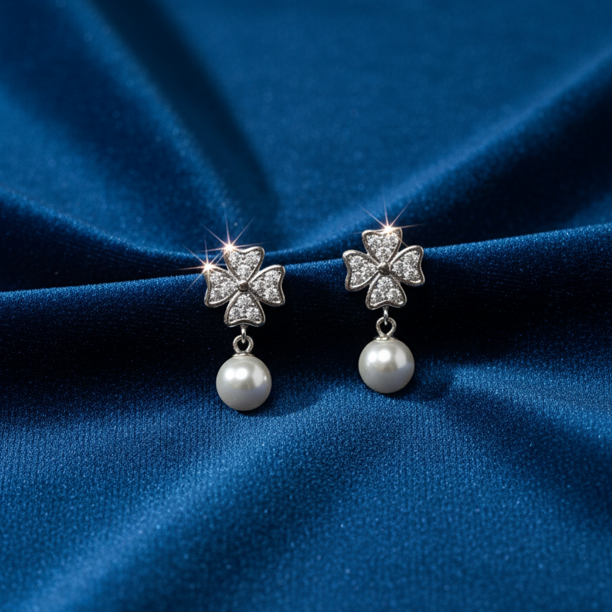 Daisy Drop 925 Eartops