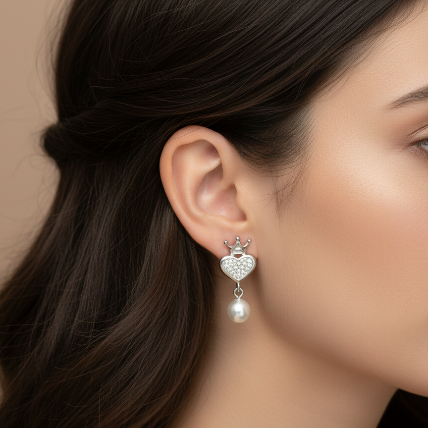 Pearl Princess 925 Eartops