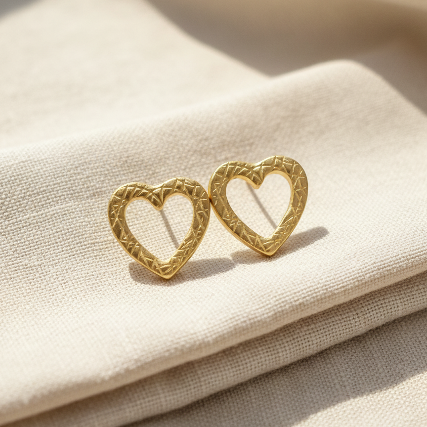 HoneyHeart 925 Eartops