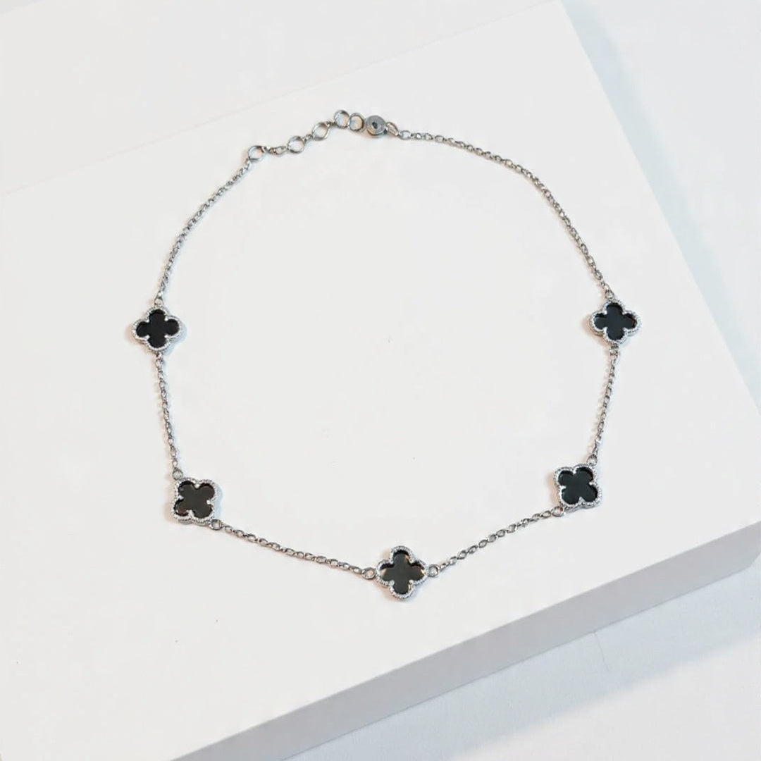 Black clover 925 necklace