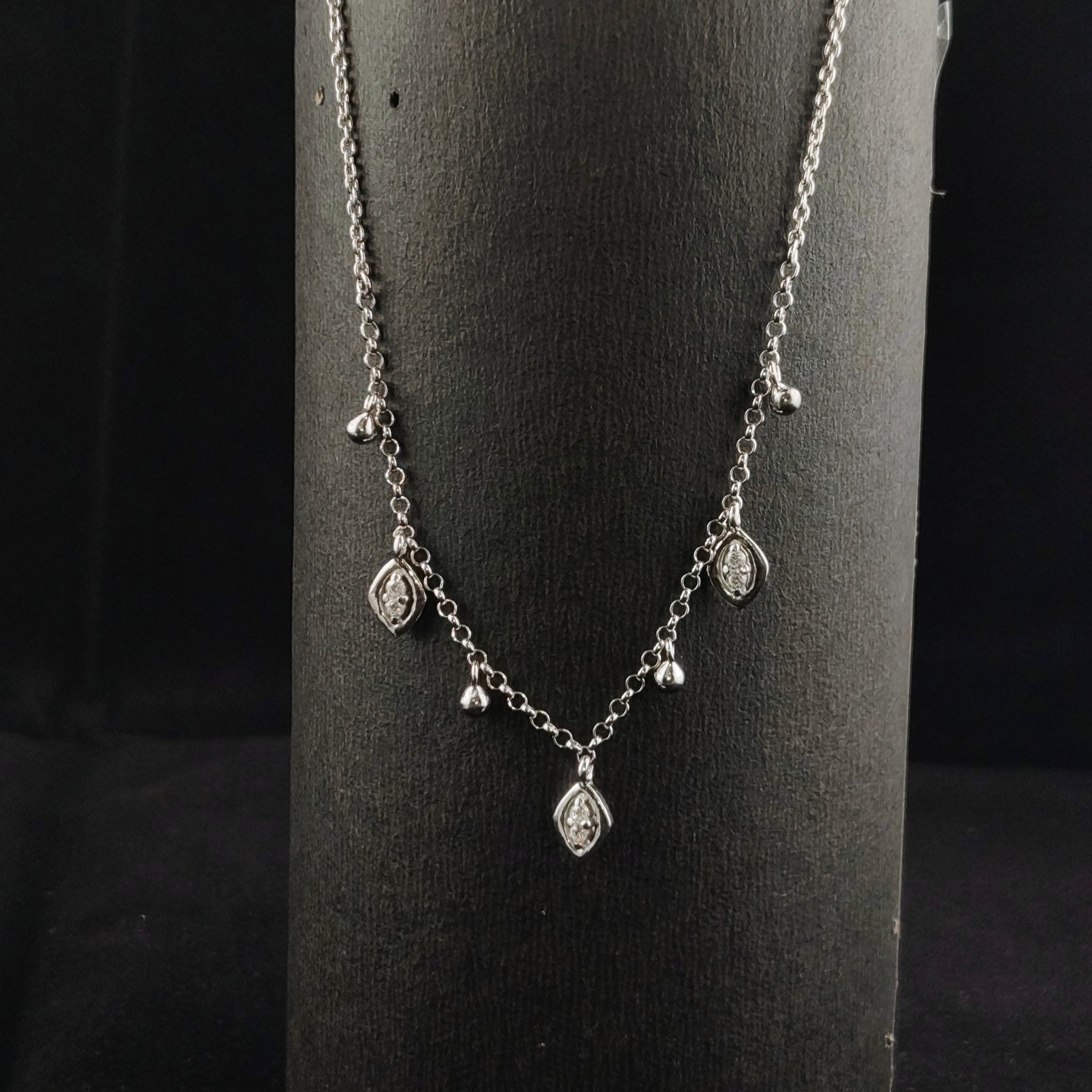 Elegant Silver Charm Necklace